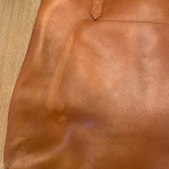 Madewell Small Brown Zip TopTransport Tote - Picture 14 of 16